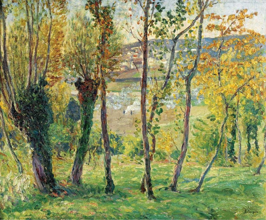 法国后印象派画家亨利·莱巴斯克（Henri Lebasque）油画作品欣赏