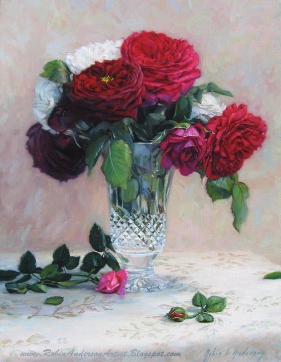 Robin Lucile Anderson油画花卉欣赏