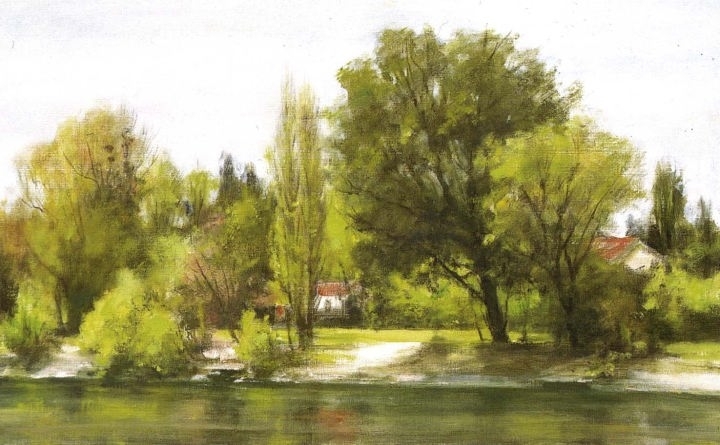 日本湯山俊久（Toshihisa Yuyama）油画风景作品