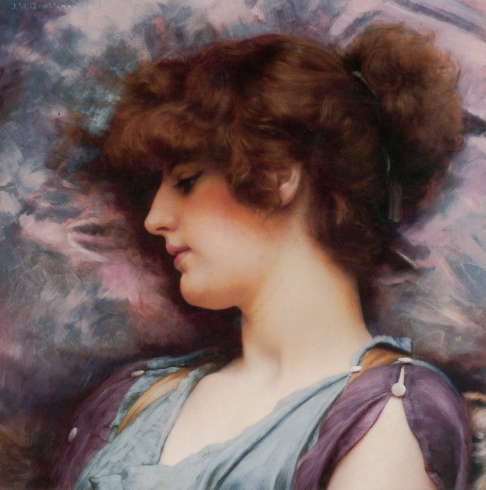 英国约翰·威廉·格威德（John William Godward）油画作品欣赏