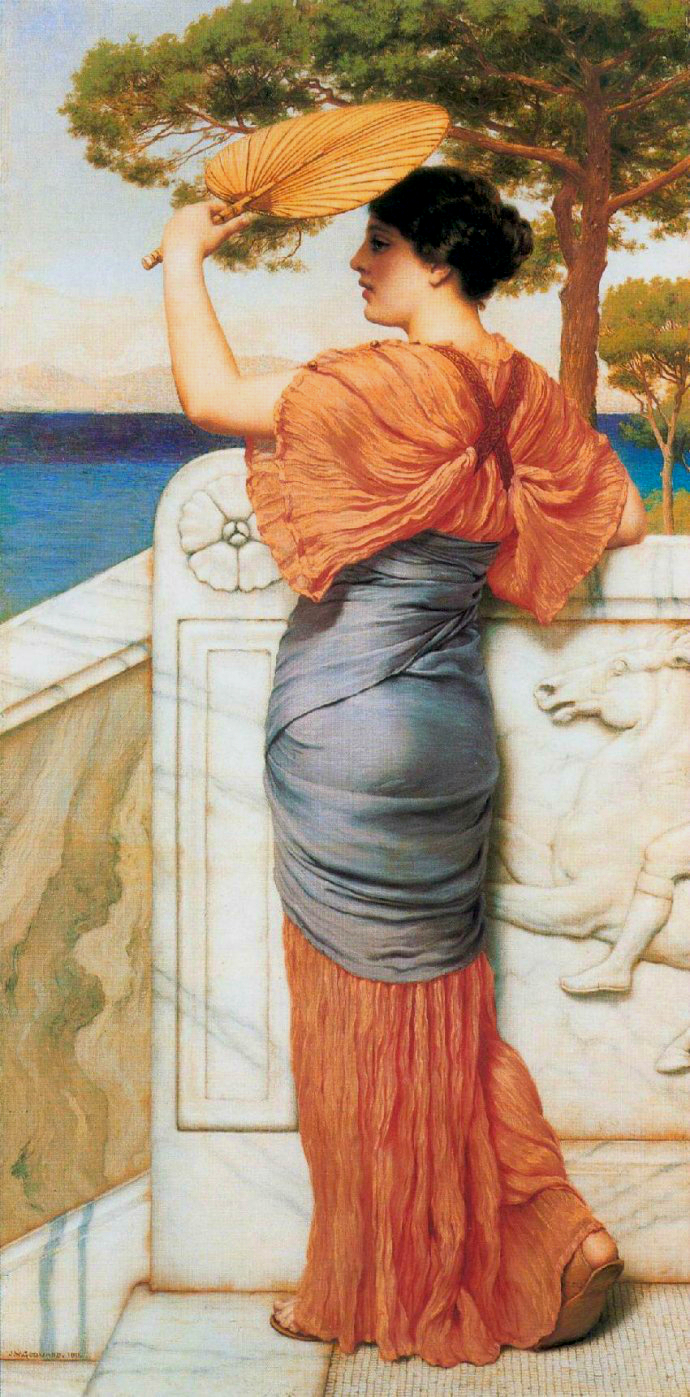 英国约翰·威廉·格威德（John William Godward）油画作品欣赏