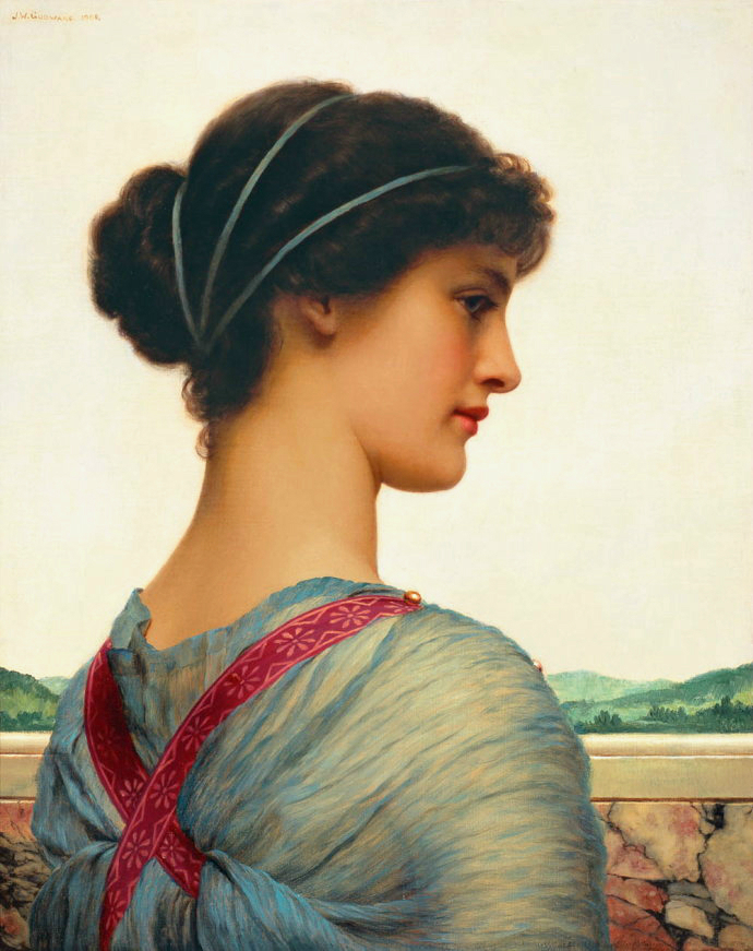 英国约翰·威廉·格威德（John William Godward）油画作品欣赏
