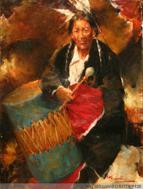 美国Burton Silverman人物油画