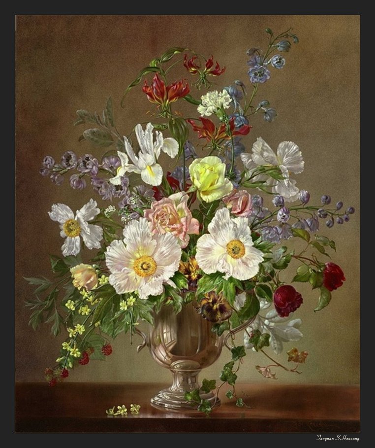 法国塞西尔·肯尼迪（Cecil Kennedy）油画花卉作品