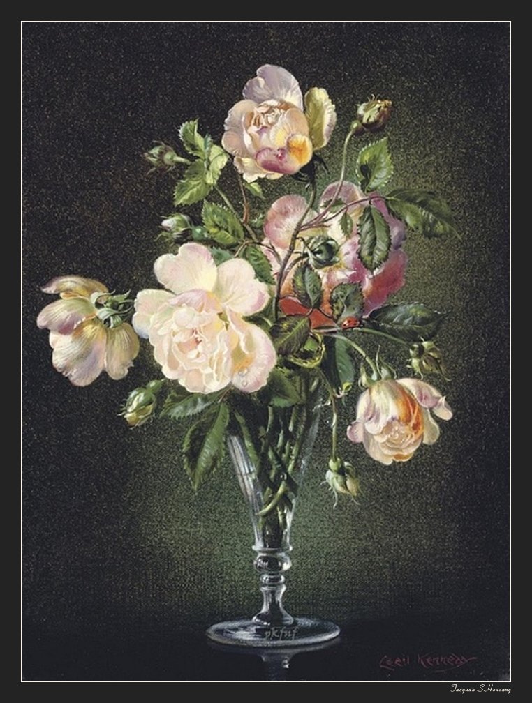 法国塞西尔·肯尼迪（Cecil Kennedy）油画花卉作品