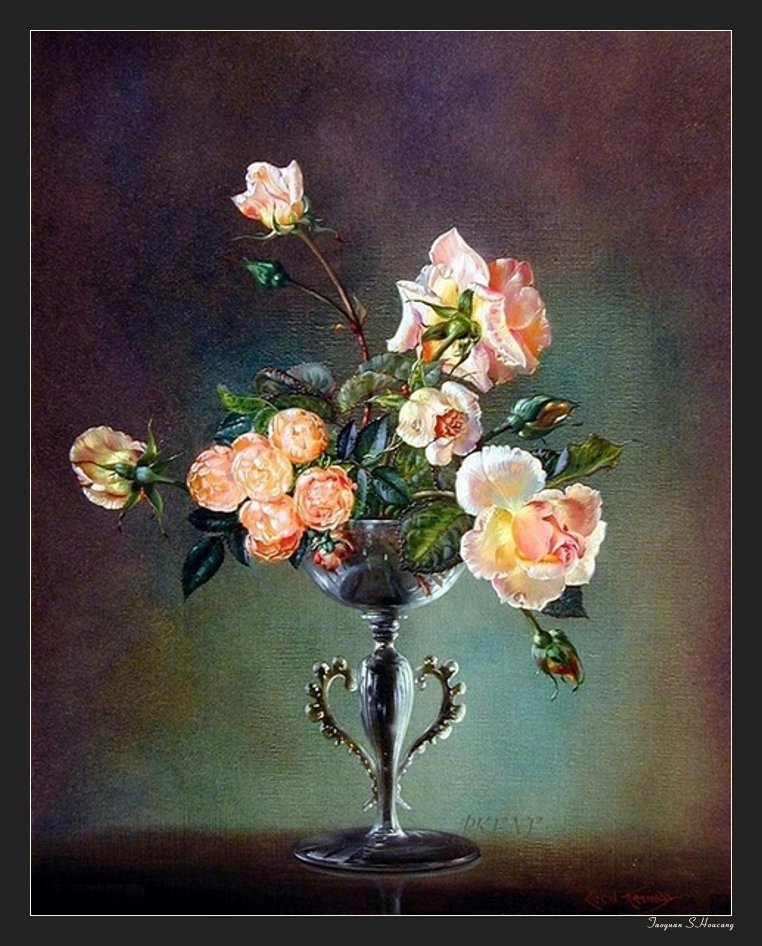 法国塞西尔·肯尼迪（Cecil Kennedy）油画花卉作品