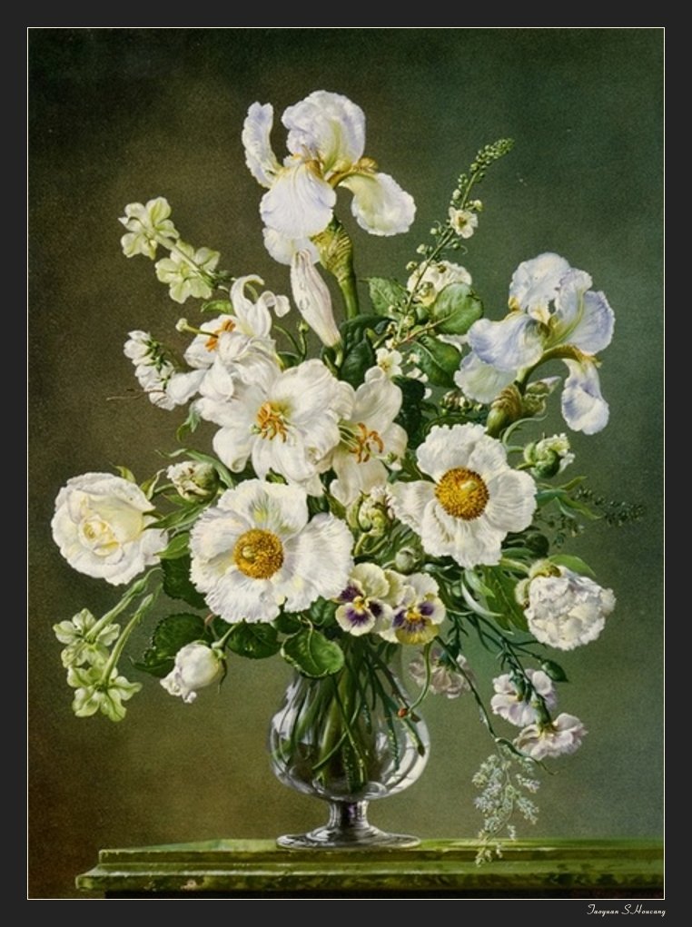 法国塞西尔·肯尼迪（Cecil Kennedy）油画花卉作品