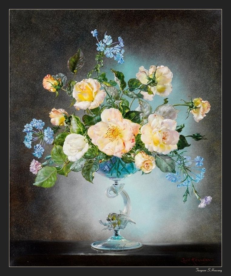 法国塞西尔·肯尼迪（Cecil Kennedy）油画花卉作品