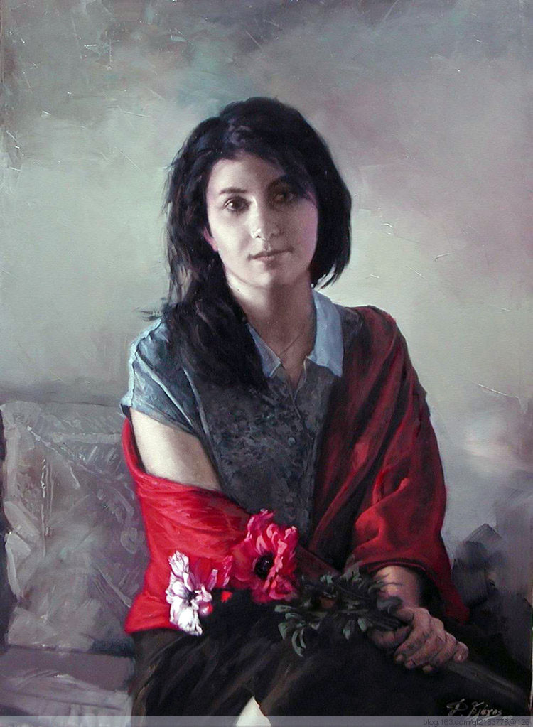希腊Demetrios Vlacho人物油画作品欣赏