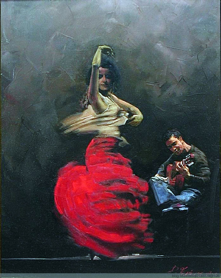希腊Demetrios Vlacho人物油画作品欣赏