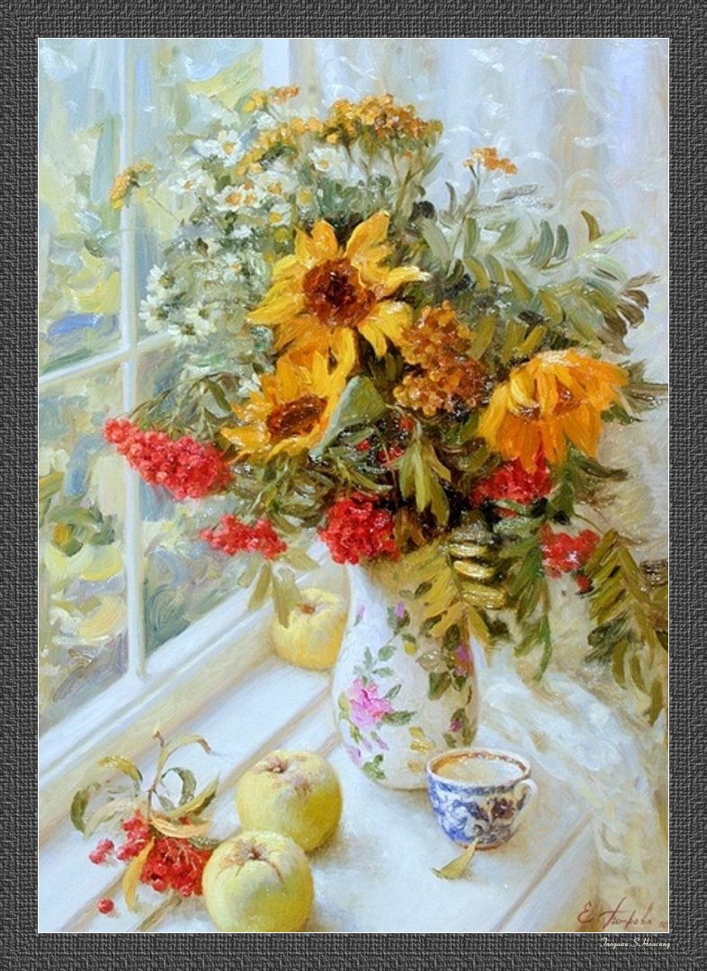 俄罗斯Elena Petrova静物油画作品欣赏