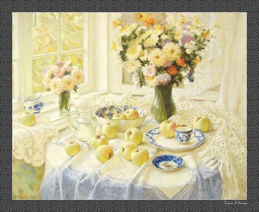 俄罗斯Elena Petrova静物油画作品欣赏