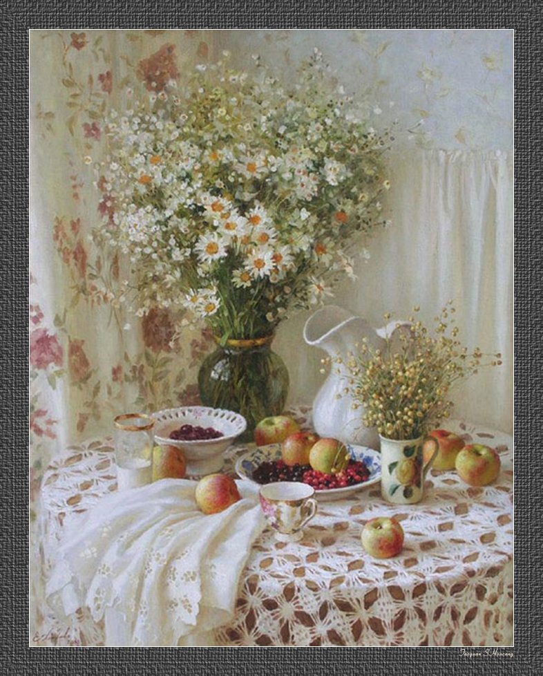 俄罗斯Elena Petrova静物油画作品欣赏