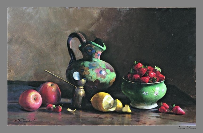 俄罗斯Serguei Toutounov油画花卉作品(一）