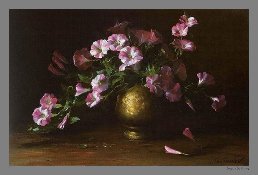 俄罗斯Serguei Toutounov油画花卉作品(一）