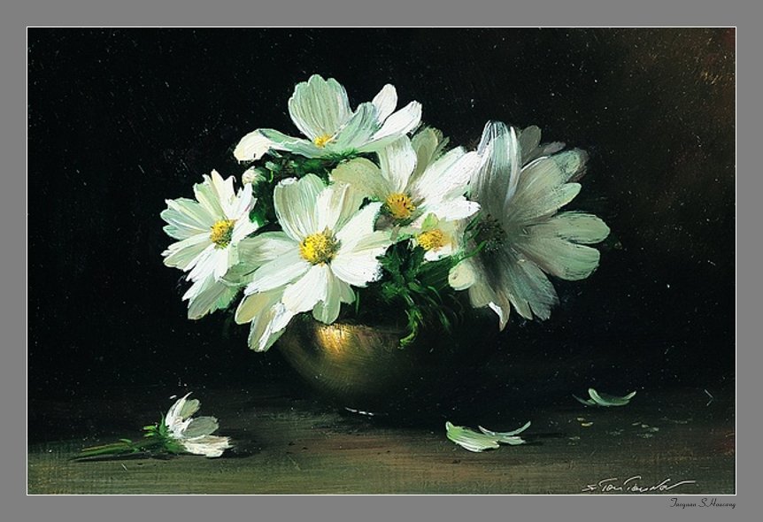 俄罗斯Serguei Toutounov油画花卉作品(一）