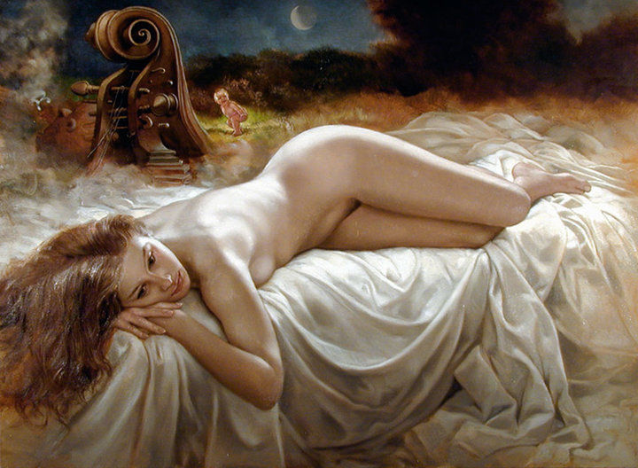 意大利画家布鲁诺迪·马尤（Bruno Di Maio）人体油画