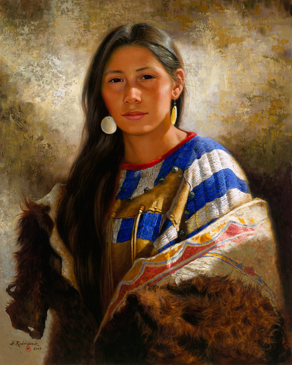 墨西哥艺术家Alfredo Rodriguez油画人物二