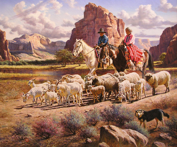 墨西哥艺术家Alfredo Rodriguez油画人物二