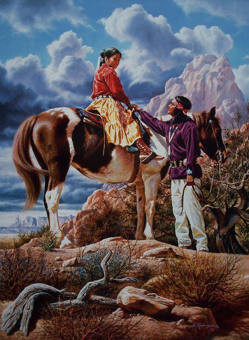 墨西哥艺术家Alfredo Rodriguez油画人物二