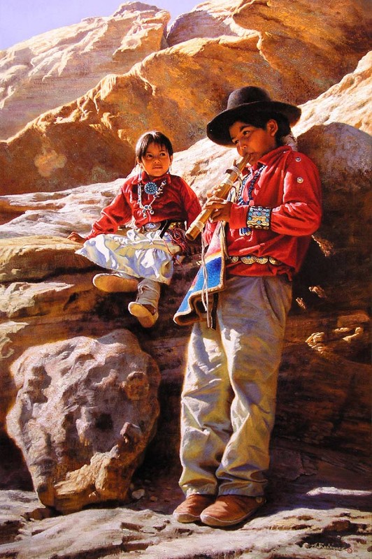 墨西哥艺术家Alfredo Rodriguez油画人物二