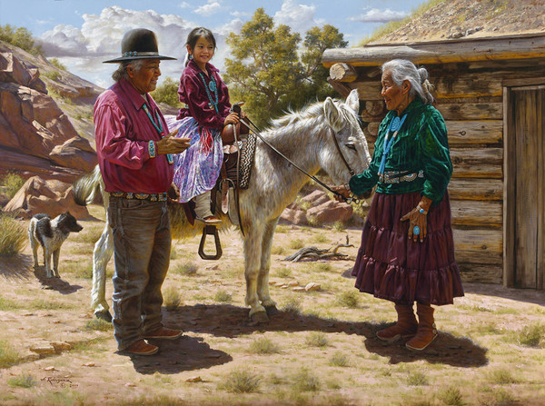 墨西哥艺术家Alfredo Rodriguez油画人物二