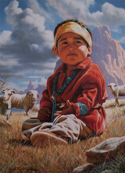 墨西哥艺术家Alfredo Rodriguez油画人物二