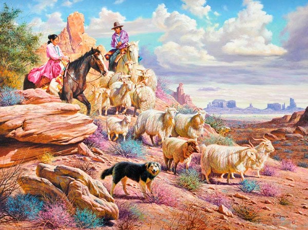 墨西哥艺术家Alfredo Rodriguez油画人物二
