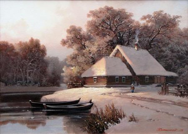 俄罗斯Kolpashnikov油画风景