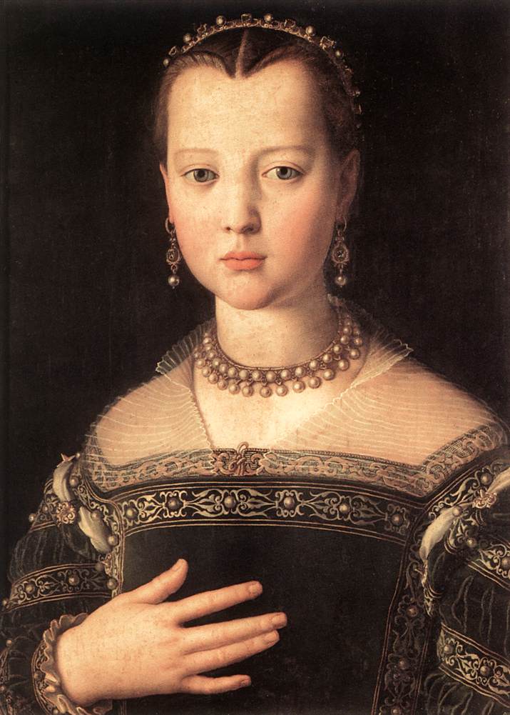 意大利画家阿尼奥洛·布伦齐诺（Agnolo Bronzino）油画人物