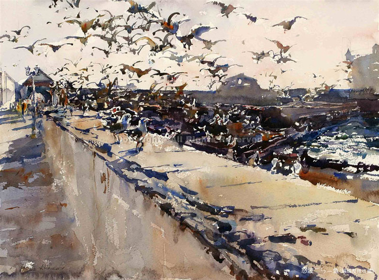 哈萨克斯坦Daud Akhriev风景油画作品欣赏