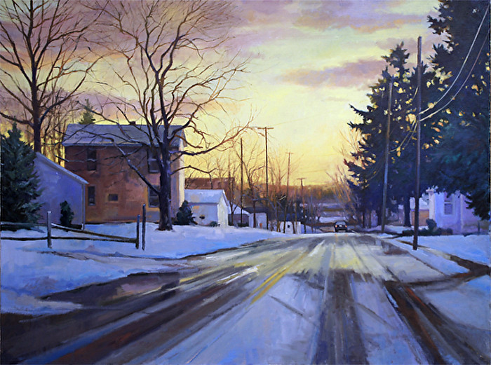 美国Christopher Leeper雪景油画作品欣赏