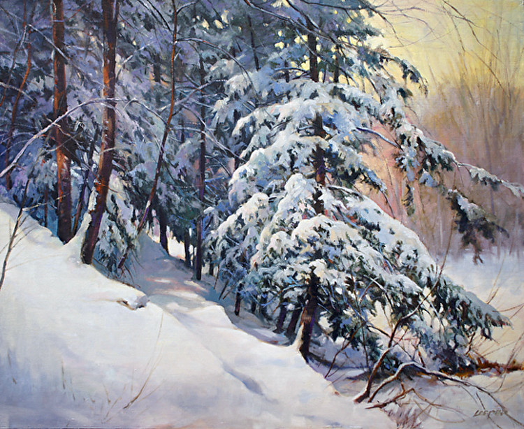 美国Christopher Leeper雪景油画作品欣赏