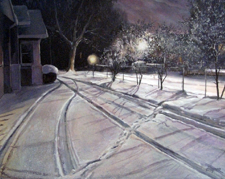 美国Christopher Leeper雪景油画作品欣赏