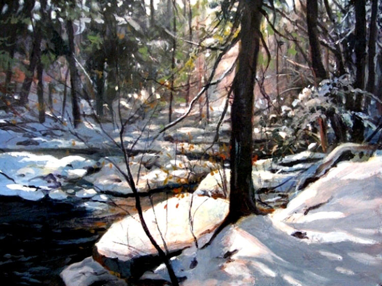 美国Christopher Leeper雪景油画作品欣赏