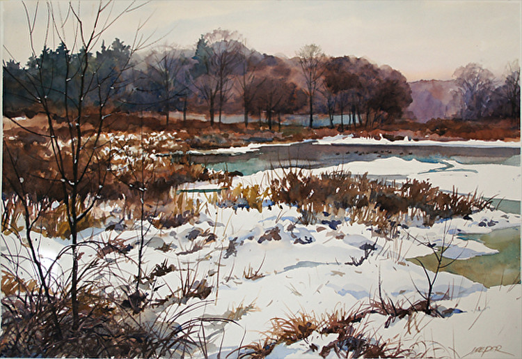 美国Christopher Leeper雪景油画作品欣赏