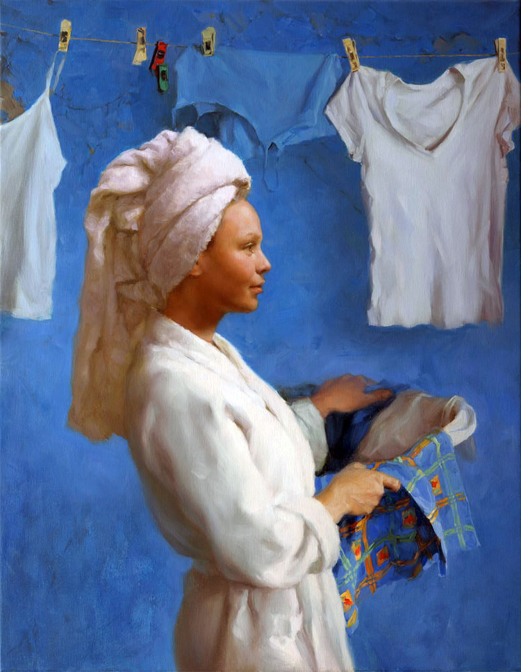 俄罗斯Evgeniy Monahov人物油画作品欣赏