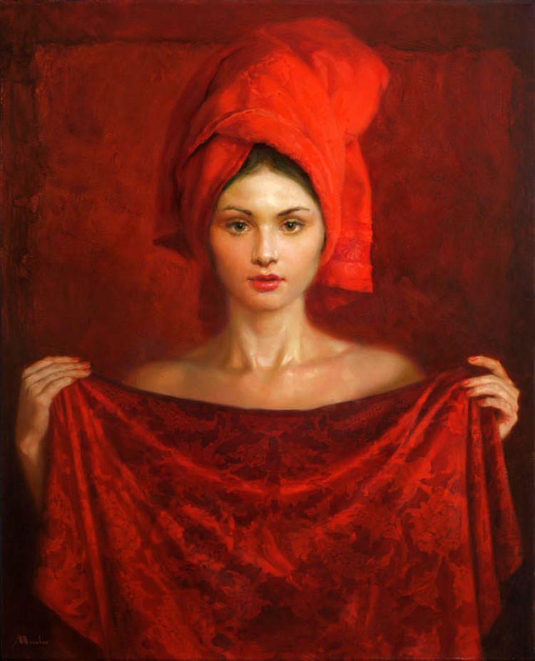 俄罗斯Evgeniy Monahov人物油画作品欣赏