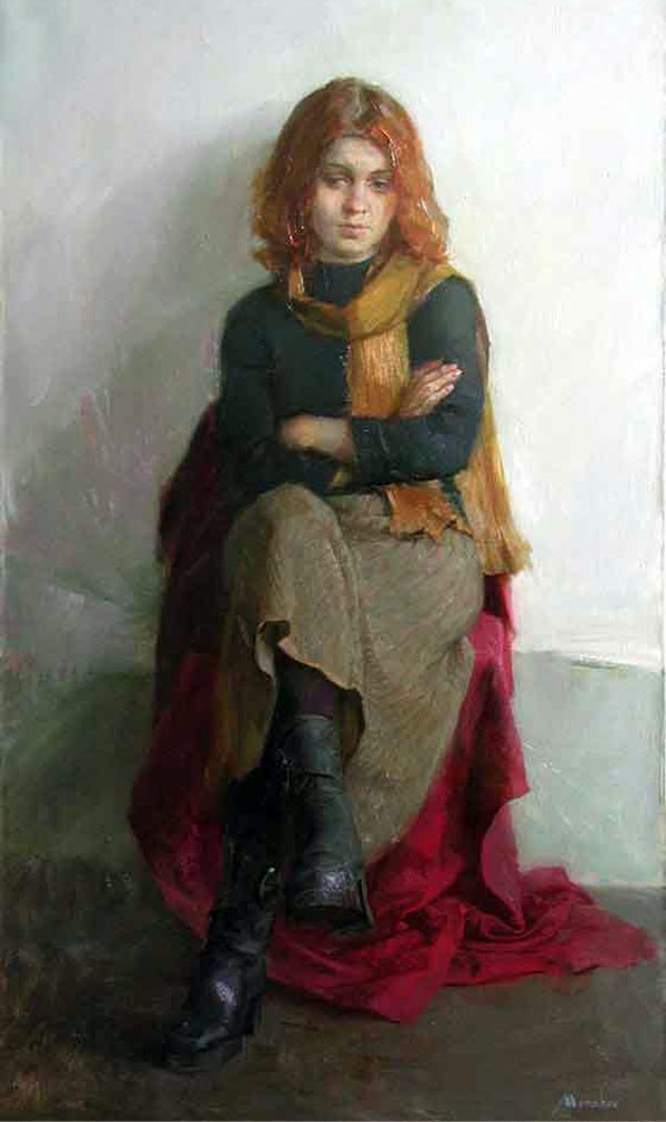俄罗斯Evgeniy Monahov人物油画作品欣赏