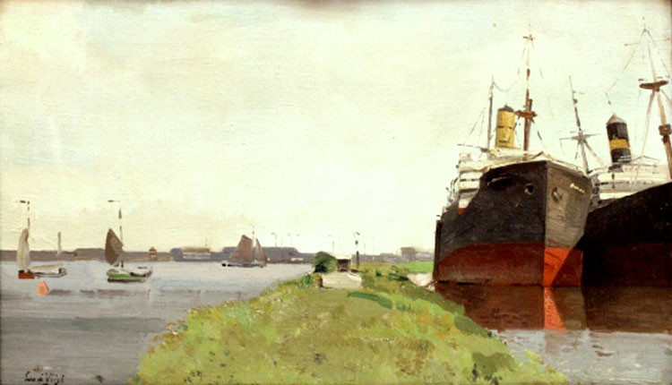 荷兰Leendert van der Vlist风景油画作品欣赏