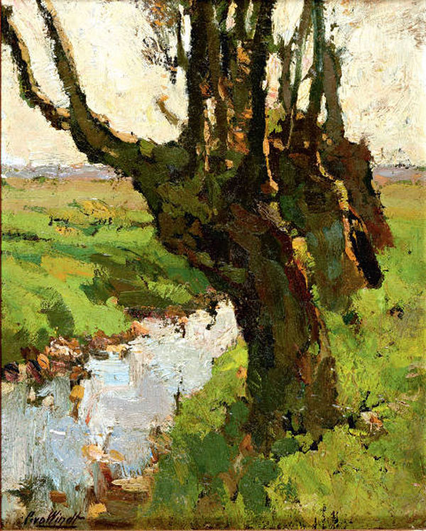 荷兰Leendert van der Vlist风景油画作品欣赏