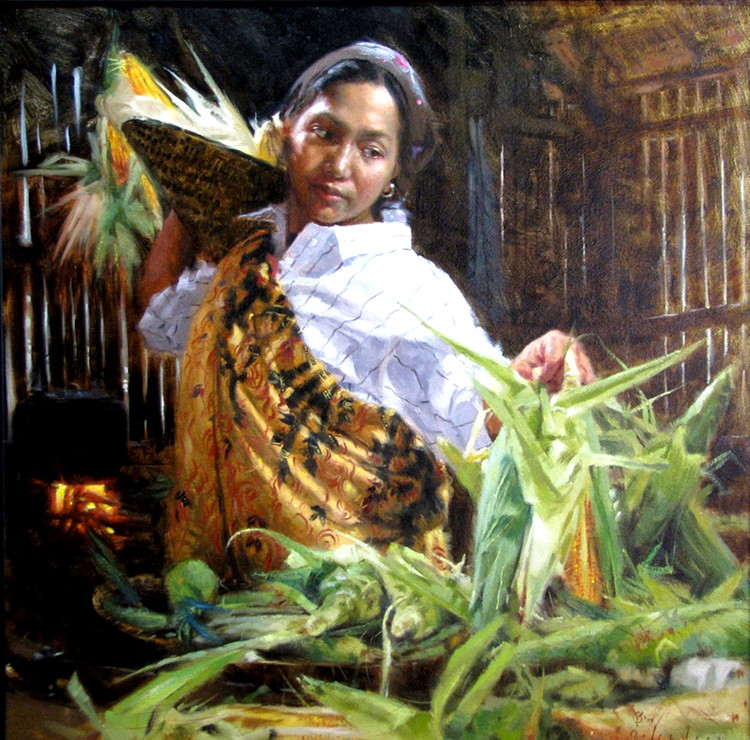菲律宾Orley Ypon人物油画作品欣赏
