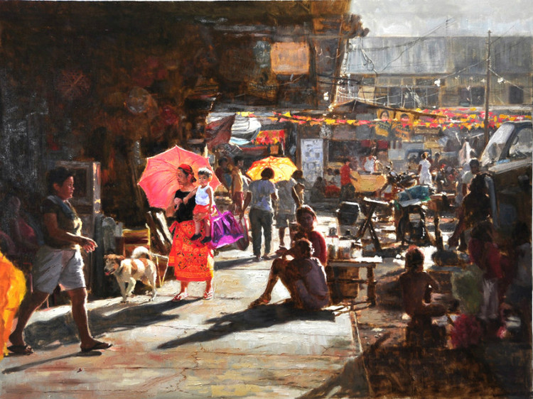 菲律宾Orley Ypon人物油画作品欣赏