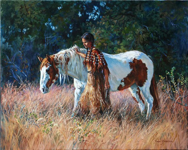 美国Sharon Standridge西牧风情油画作品欣赏