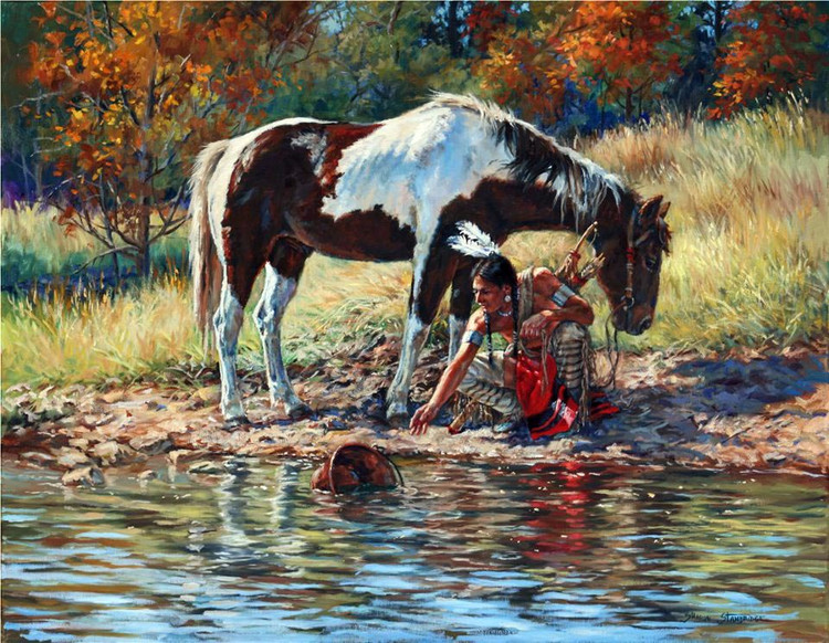 美国Sharon Standridge西牧风情油画作品欣赏