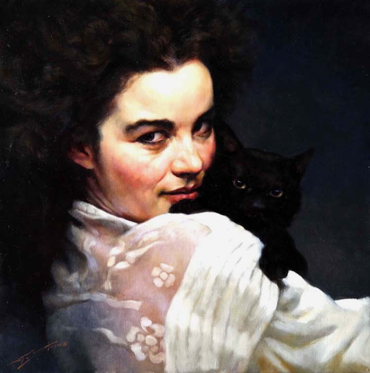 意大利Gianni Strino女性油画作品欣赏