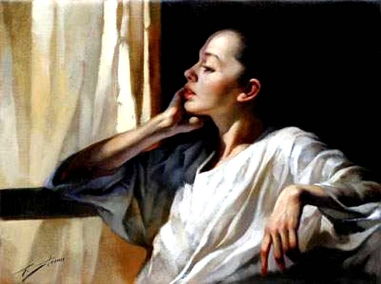 意大利Gianni Strino女性油画作品欣赏