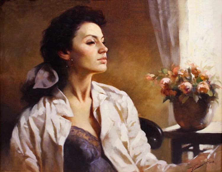意大利Gianni Strino女性油画作品欣赏