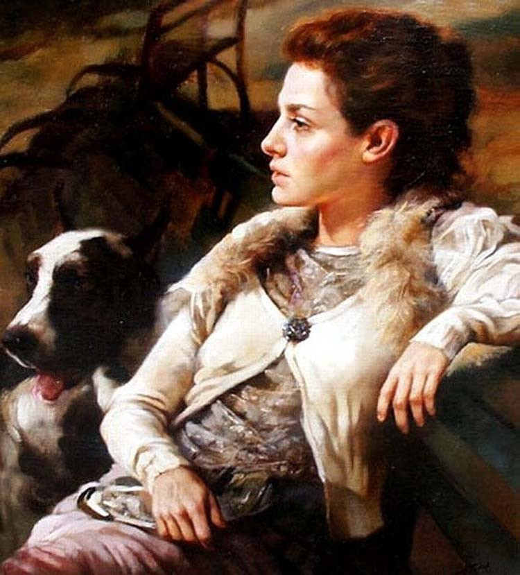 意大利Gianni Strino女性油画作品欣赏