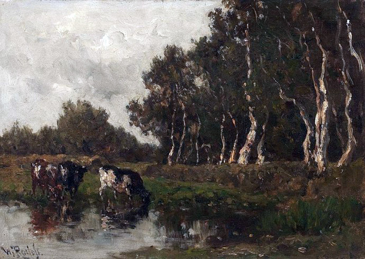 荷兰Willem Elisa Roelofs风景油画壁纸